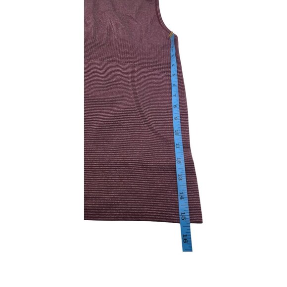 Lululemon Top Women 4 Maroon Run Swiftly Tech  Racerback Tank Athleisure Gym - Picture 3 of 6